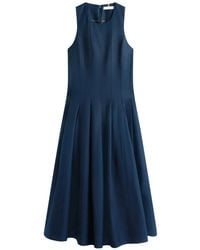 Tommy Hilfiger - Robe Mi-Longue À Design Plissé - Lyst