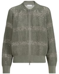 Brunello Cucinelli - Striped Cardigan - Lyst
