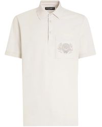 Dolce & Gabbana - Logo-Embroidered Polo Shirt - Lyst