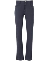 Canali - Five-Pocket-Jeans Mit Logo-Patch - Lyst