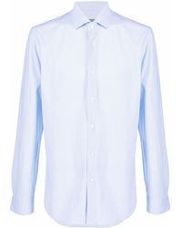 Corneliani - Houndstooth-print Long-sleeve Shirt - Lyst