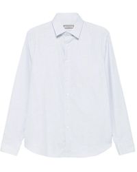 Canali - Geruit Katoenen Overhemd - Lyst