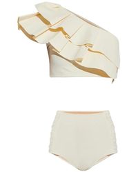 Maiya Paris - Orsay Ruffled One-Shoulder Bikini - Lyst