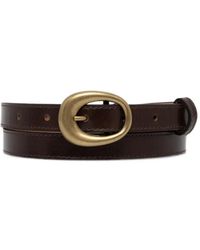 Sessun - Luan Oval-Buckle Leather Belt - Lyst