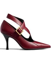 KHAITE - 85Mm Sloan Buckle Strap Pumps - Lyst