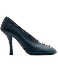 Burberry - Baby Zip 100mm Leather Pumps - Lyst