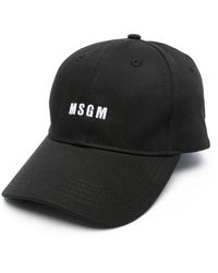 MSGM - Logo-embroidered Baseball Cap - Lyst