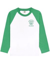 Sporty & Rich - Emblem T-Shirt mit Logo-Print - Lyst