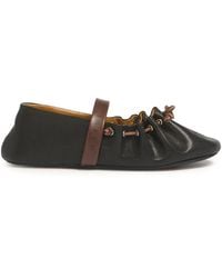 Marni - Leather Mary Jane Soft Ballerinas - Lyst