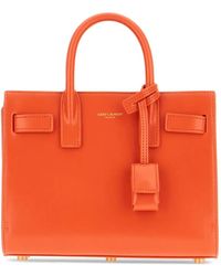 Saint Laurent - Leather Top-Handles Tote Bag - Lyst