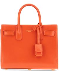 Saint Laurent - Leather Top-Handles Tote Bag - Lyst