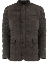 Moorer - Suede Quilted Jacket - Lyst