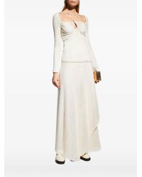 Rosetta Getty - Ruched Drawstring Cutout Top - Lyst