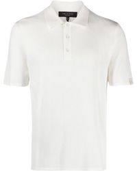 Rag & Bone - Harvey Ribbed-Knit Polo Shirt - Lyst
