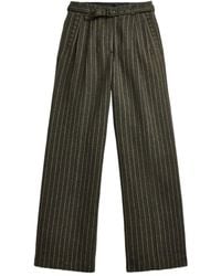 RRL - Pinstripe Belted Trousers - Lyst