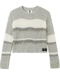 Izzue - Fringe-Trimmed Striped Sweater - Lyst