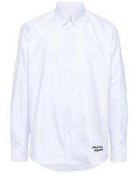 Maison Kitsuné - Handwritting Casual Bd Shirt Clothing - Lyst