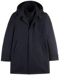Fay - Hooded Coat - Lyst
