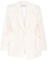 Gabriela Hearst - Blazer À Lien De Resserrage Et Col À Revers Pointus - Lyst