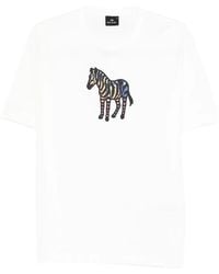 Paul Smith - Zebra Organic Cotton T-Shirt - Lyst
