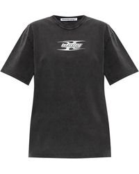 Alexander Wang - Dark Cotton T-Shirt - Lyst