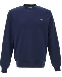 Lacoste - Crew Neck Sweatshirt With Logo - Lyst