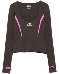 Balenciaga - Techwear Fitted Long Sleeve Top - Lyst
