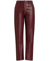 Alberta Ferretti - Faux Leather Trousers - Lyst