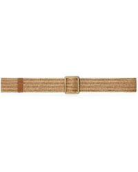 Liviana Conti - Pauline Woven Square-Buckle Belt - Lyst
