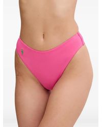 Polo Ralph Lauren - Logo-Embroidered Bikini Bottoms - Lyst
