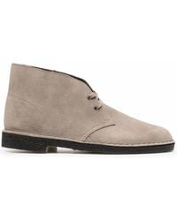 Clarks - Lace-Up Suede Desert Boots - Lyst