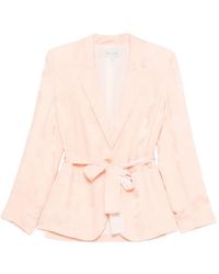 forte_forte - Floral Belted Blazer - Lyst