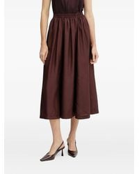 Forte Forte - Midi-Rok Met Elastische Taille - Lyst