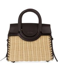 STAUD - Mini Maude Wicker Carryall Bag - Lyst