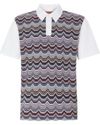 Missoni - Chevron-Pattern Polo Shirt - Lyst