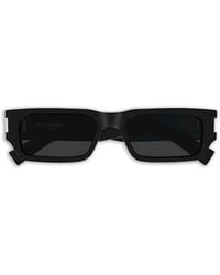 Saint Laurent - Rectangle-Frame Sunglasses - Lyst