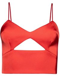 David Koma - Cut-Out Spaghetti-Straps Top - Lyst