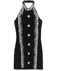 Balmain - Abito Corto Con Decorazione - Lyst
