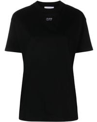 Off-White c/o Virgil Abloh - Off-Stamp Cropped-T-Shirt - Lyst