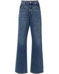 7 For All Mankind - Tess High-rise Straight-leg Jeans - Lyst
