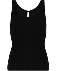Samsøe & Samsøe - Saamanza Ribbed-Knit Scoop-Neck Top - Lyst