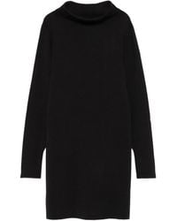 P.A.R.O.S.H. - Vestido midi con cuello alto - Lyst
