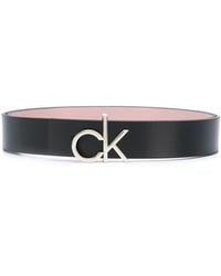 Calvin Klein Gürtel mit Logo-Schnalle - Schwarz