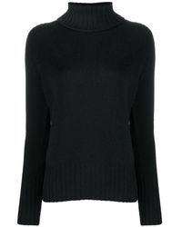 Drumohr - Roll-Neck Ribbed-Trim Sweater - Lyst
