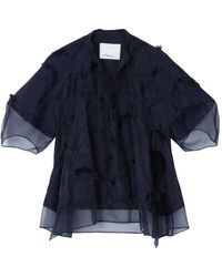 3.1 Phillip Lim - Embroidered Ruffled Blouse - Lyst