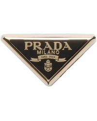 Prada - Logo-Design Scarf Clip - Lyst