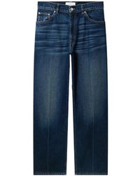 Stella McCartney - Logo-Embroidered Wide-Leg Jeans - Lyst