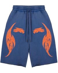 GODMADE - Short Vivid À Imprimé Flammes - Lyst