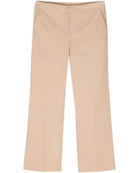 Twinset - Logo-Plaque Cropped Trousers - Lyst