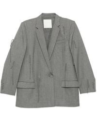 JNBY - Fringed Wool Blazer - Lyst